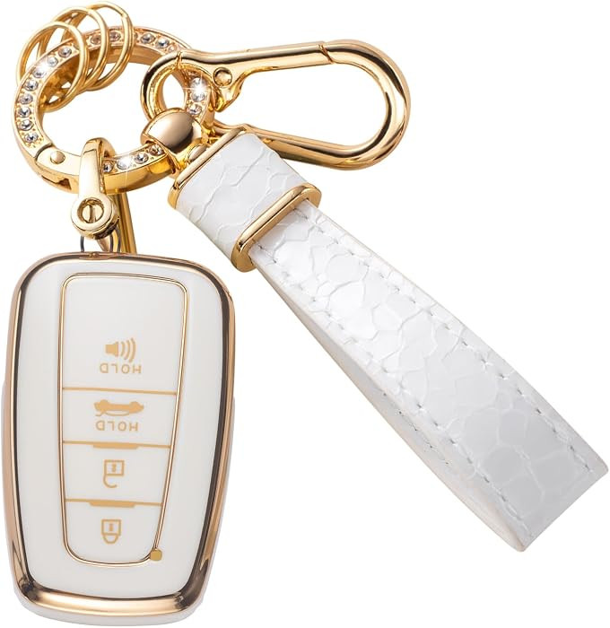for Toyota Key Fob Cover with Keychain Lanyard, Key Case Protection Fit for Toyota Corolla, RAV4,... | Amazon (US)