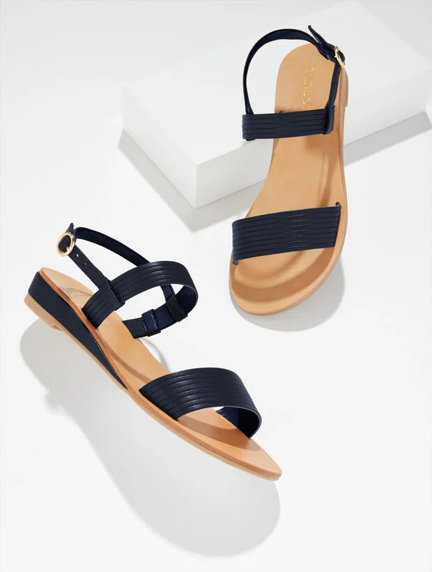 Gracelyn Nappa Wedge Sandals | Talbots