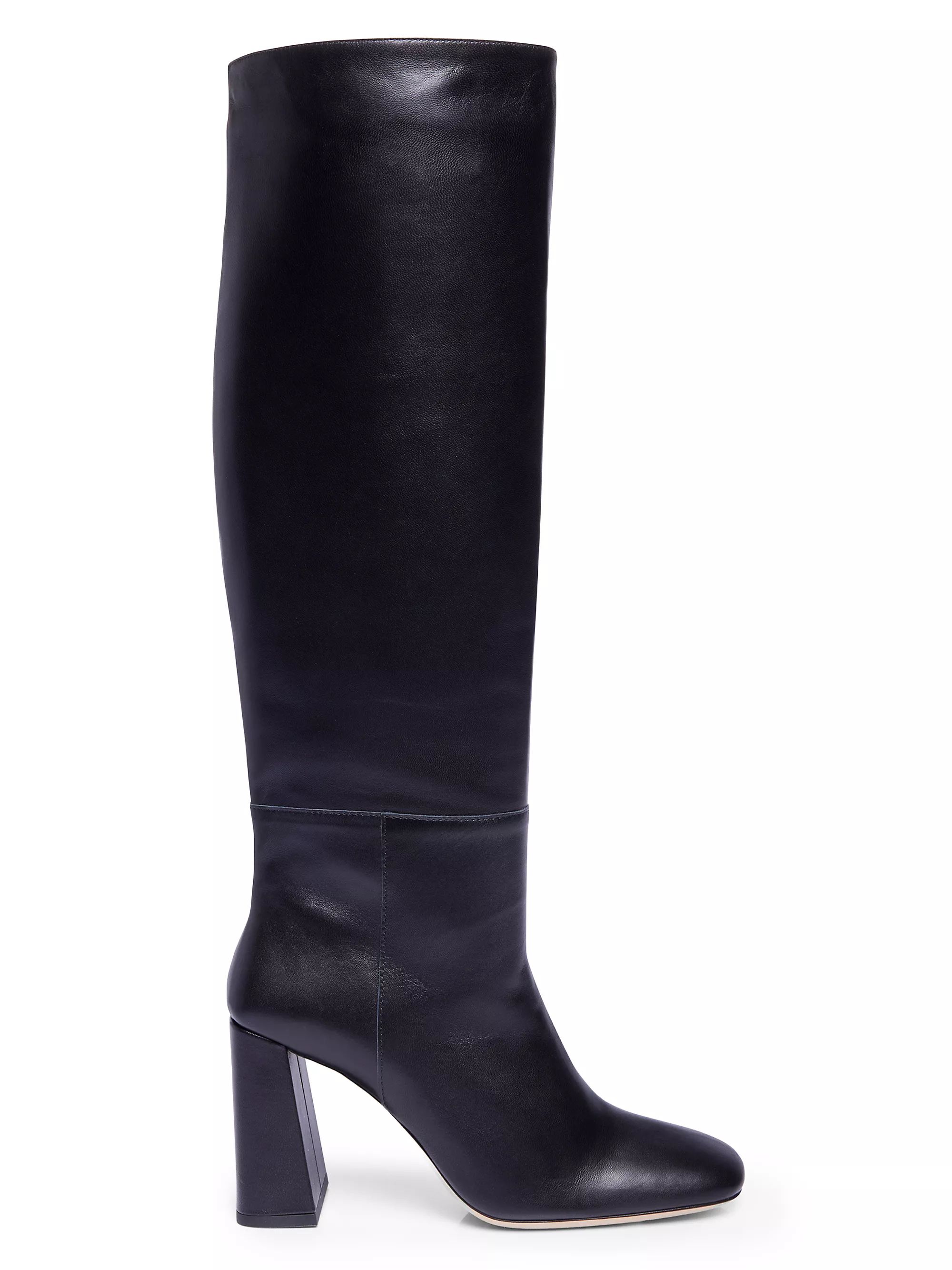 Syd 95MM Leather Block-Heel Boots | Saks Fifth Avenue