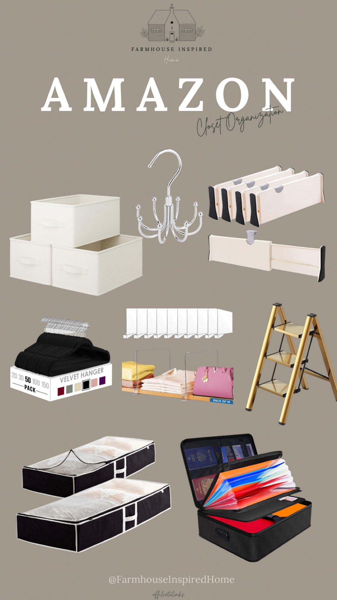 Our Closet Organization Favourites! To make your closet storage super efficient these are some of the options to get! #founditonamazon Closet step stool, Closet organizer, Amazon home, Amazon finds, Amazon favs

#LTKSeasonal #LTKsalealert #LTKfindsunder100