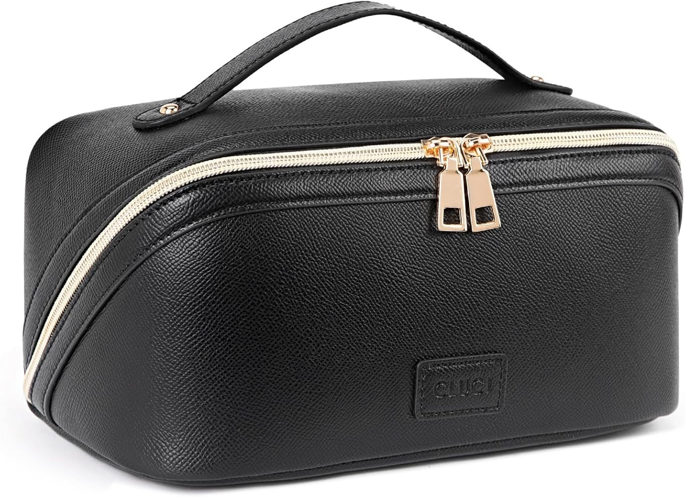 Makeup Bag for Women, Large Capacity Travel Cosmetic Bags, PU Leather Waterproof Toiletry Bag, wi... | Amazon (US)