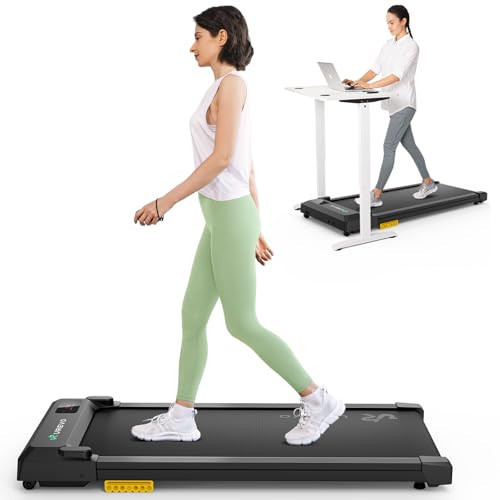 UREVO Smart Walking Pad, Standing Desk Treadmill with Double Shock Absorption, Quiet Operation, Workout APP with Track Insights and MIIT Mode, Plug and Play, Remote or APP Control for Home Office | Amazon (US)