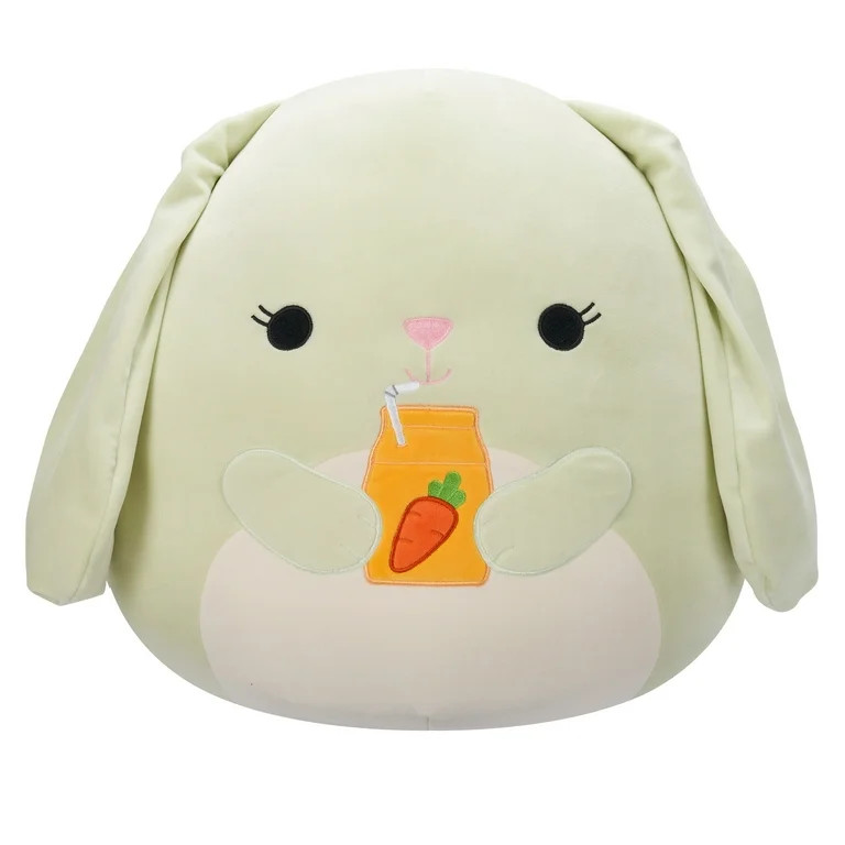 Squishmallows Official 16 inch Hara the Green Bunny with Carrot Juice - Child's Ultra Soft Plush ... | Walmart (US)