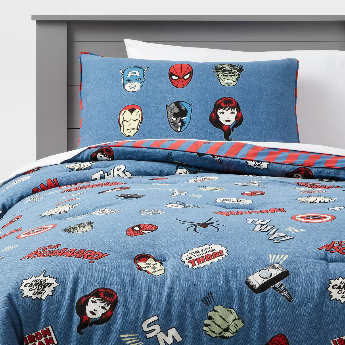 Marvel Glow in the Dark Kids' Comforter - The Marvel Collection by Pillowfort™ | Target