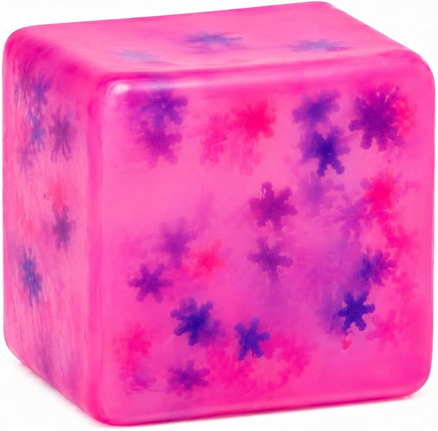Stress Cube Squishy Toy, 1.97 Inch Silent Snowflake Fidget | Amazon (US)