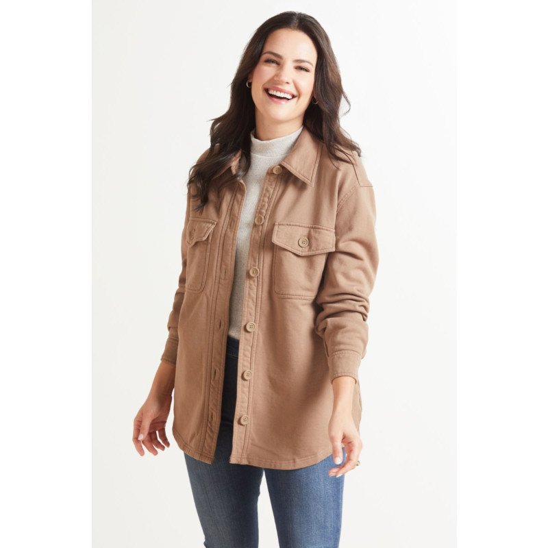 Fleece Shacket | Evereve