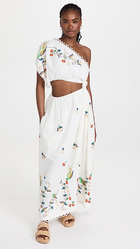 FARM Rio Pitanga Embroidery Maxi Dress | SHOPBOP | Shopbop