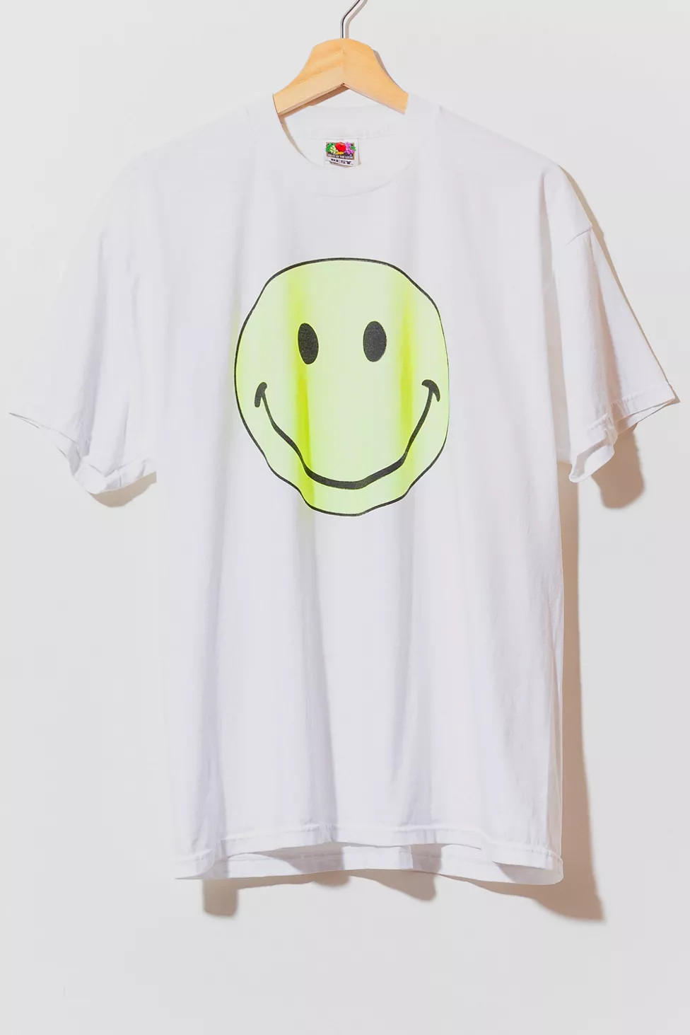 Vintage 1990s Distressed Happy Face Grunge Graphic T-Shirt | Urban Outfitters (US and RoW)