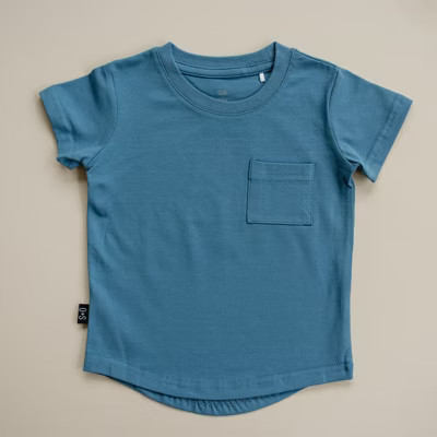 Kids River Pocket Tee Shirt Blue 18-24M - Olive + Scout | Target