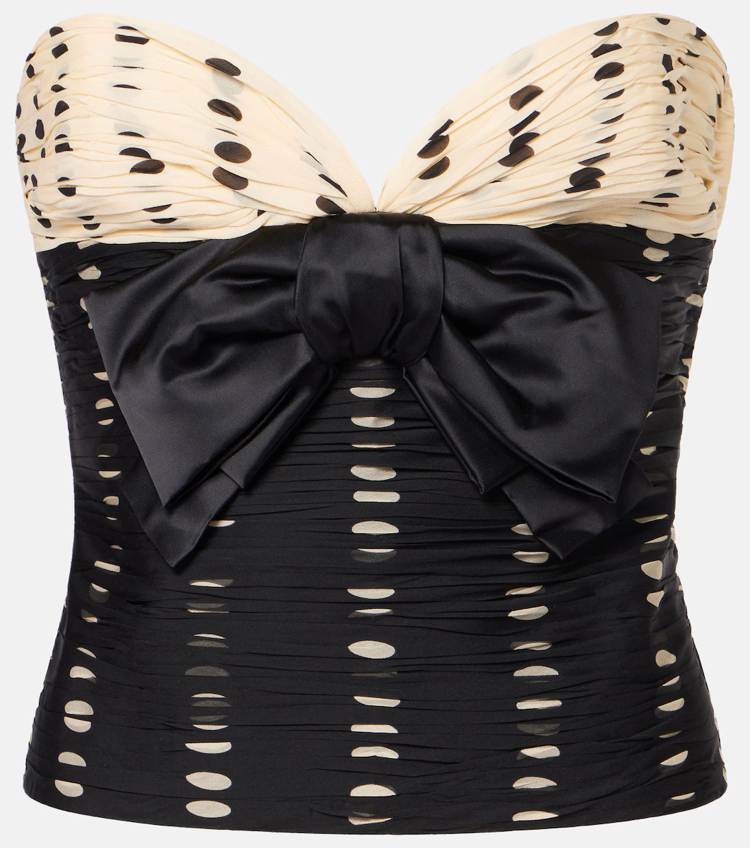 Plusdepois bow-detail silk chiffon top | Mytheresa (US/CA)