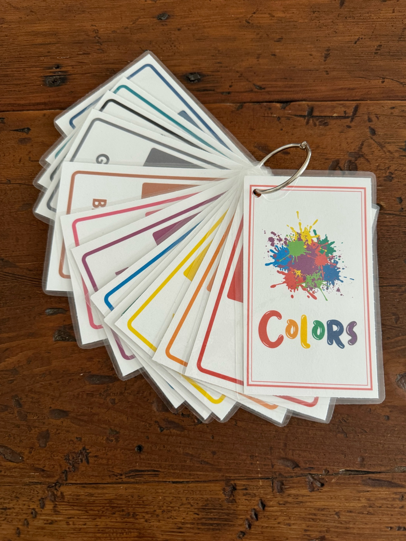 Printable color flash cards! Can’t wait to use these with my little🌈🫶🏼 On sale right now for 70% OFF!!!
