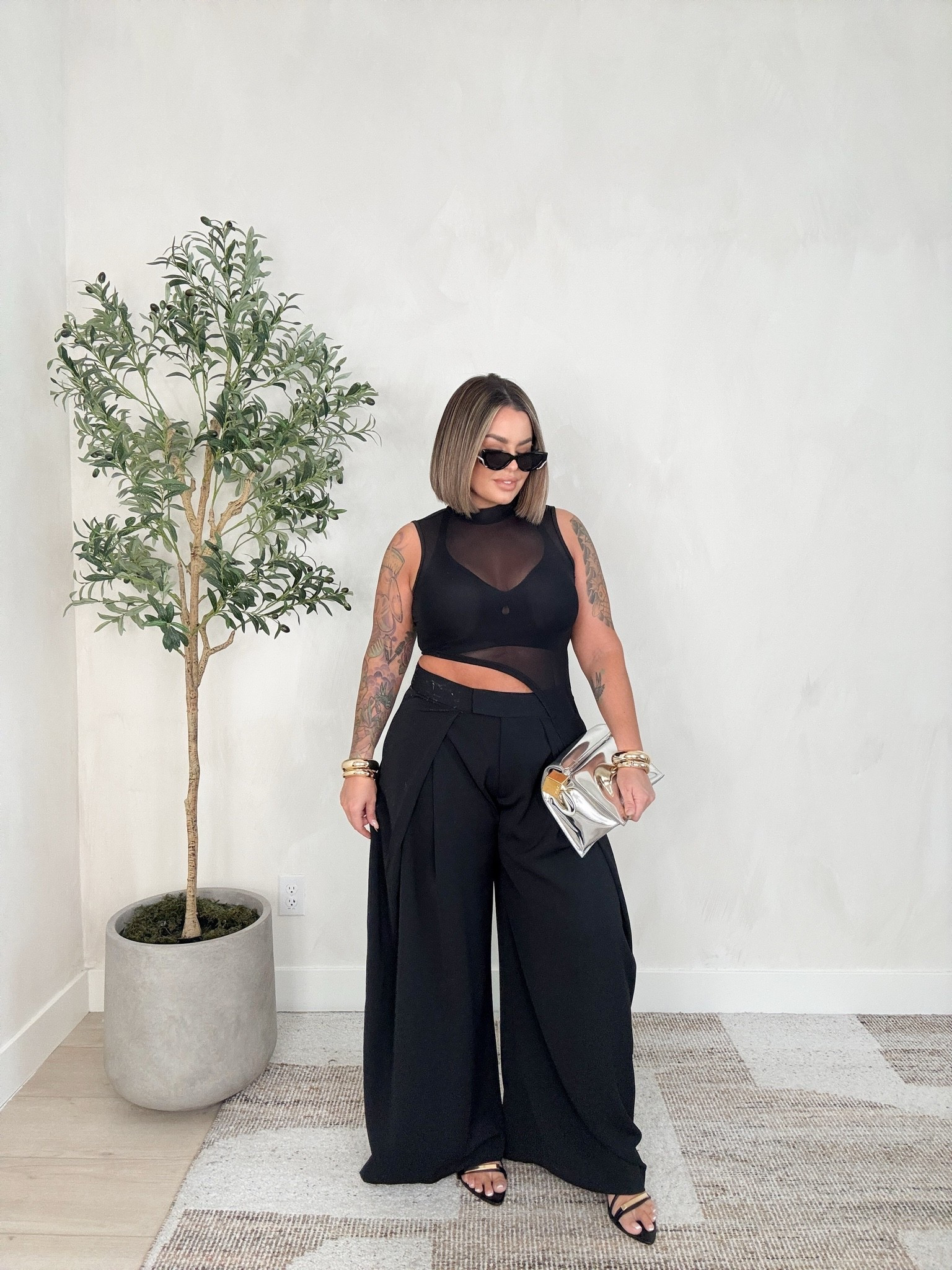 Top xl 
Pants xl 
Bra xl 
Heels linked similar mine are old 
#zara #amazon

#LTKMidsize #LTKootd