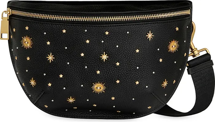 Darren Evil Eye Studded Leather Sling Bag | Nordstrom