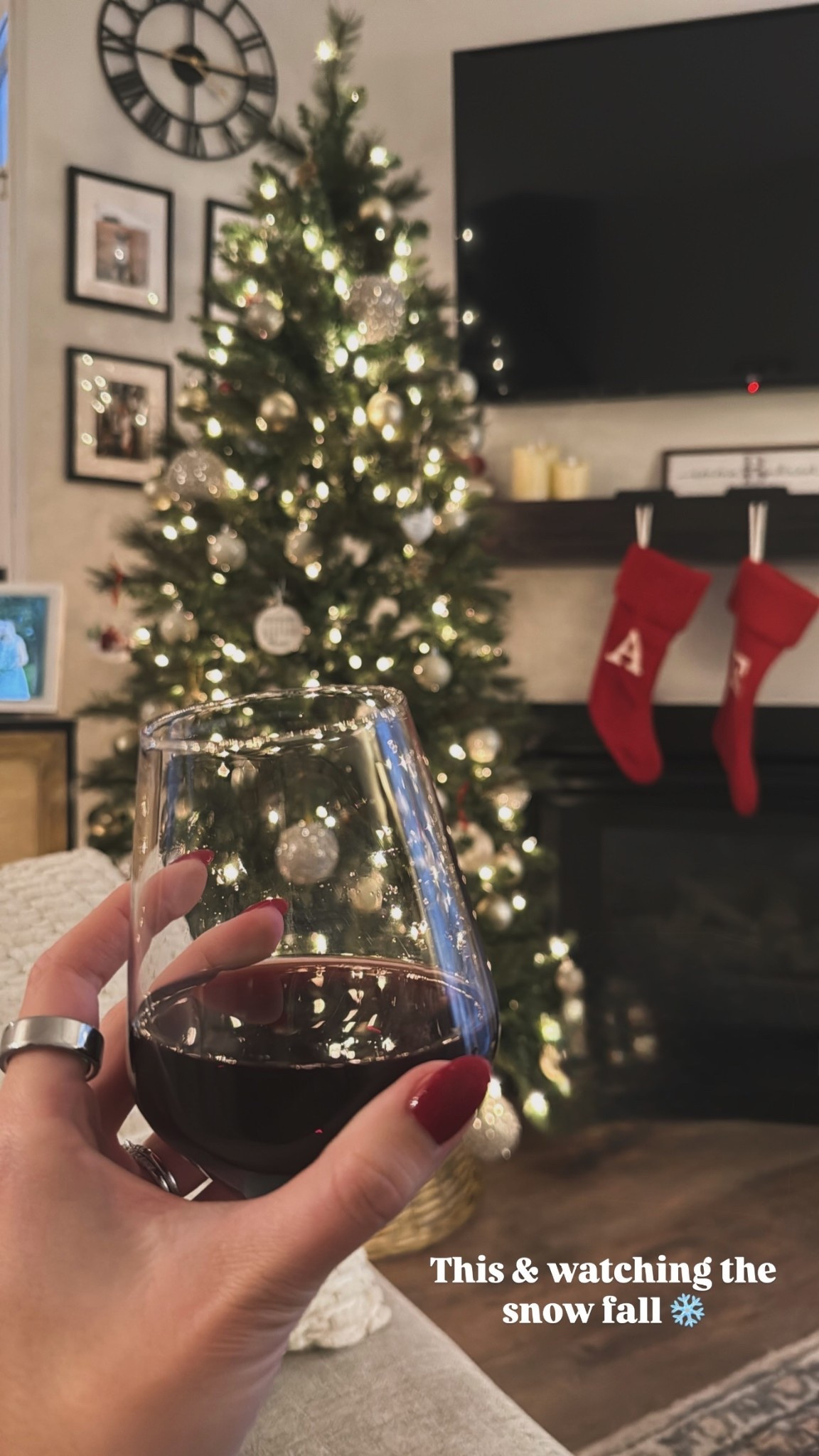 This & watching the snow fall ❄️