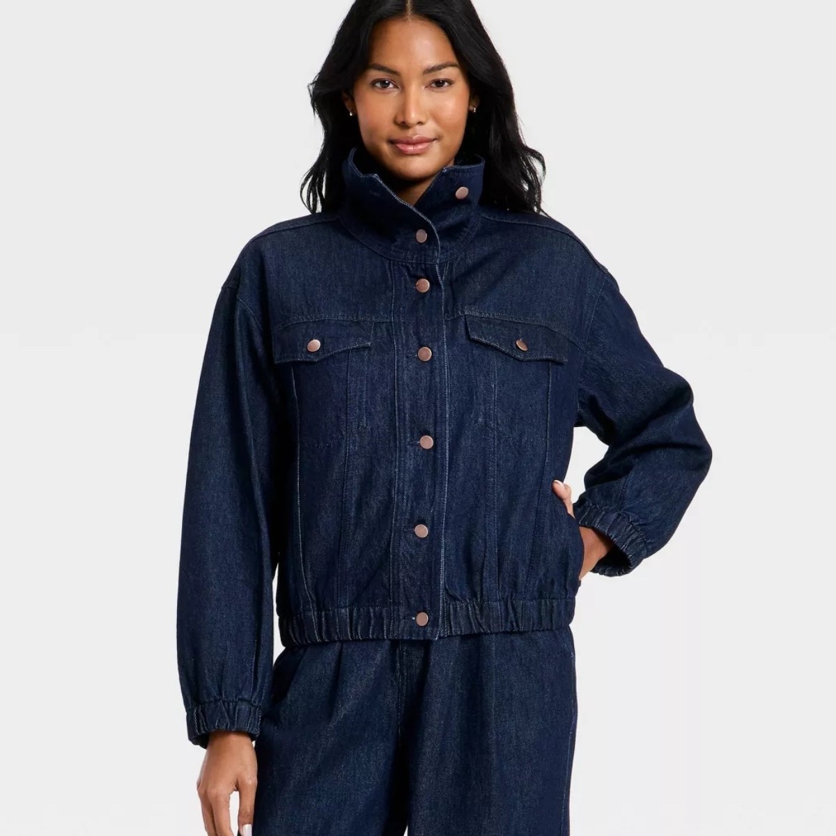 Dark denim jacket!  Only a few sizes left.

#LTKWorkwear #LTKootd #LTKSaleAlert