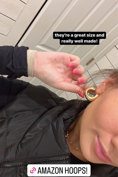 some new amazon gold hoops that i’m loving!! under $15 too!

amazon fashion, amazon finds, jewelry, everyday earrings, gold hoops

#LTKFind #LTKstyletip #LTKunder50