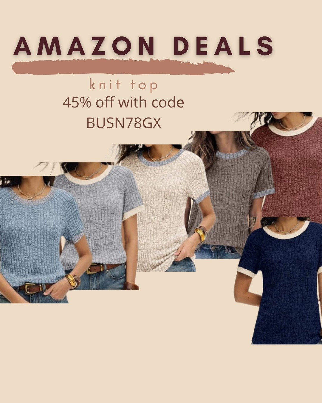 $6-$7 ends 5/5

Amazon fashion
Amazon deals
Knit top


#LTKSaleAlert