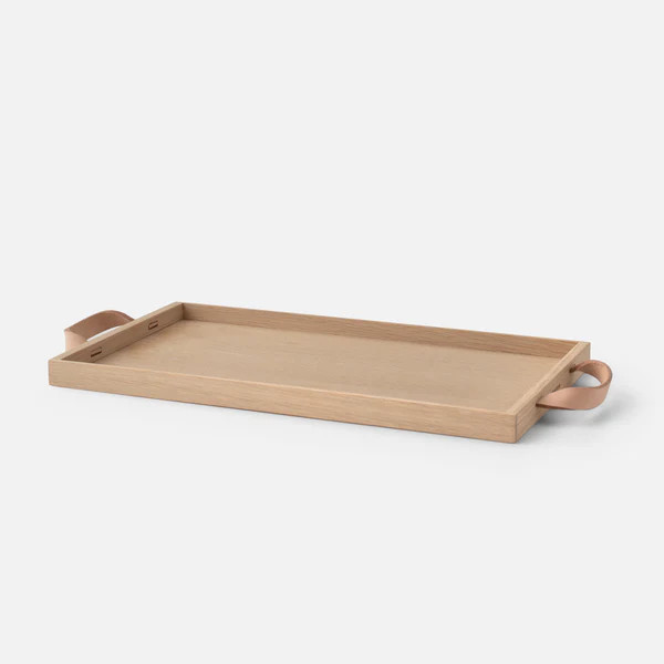Danish Oak + Leather Tray | Schoolhouse