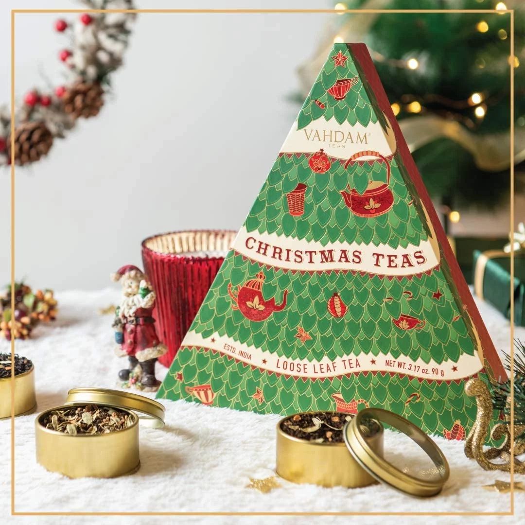 VAHDAM Christmas- 3 Tea Gift Set, Holiday Gift and Christmas Gift | Walmart (US)