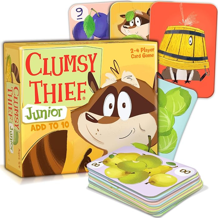 Melon Rind Clumsy Thief Junior Math Card Game, Adding to 10 Fun for Kids Ages 5-7+, Award-Winning... | Amazon (US)