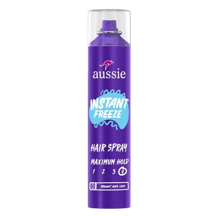 Aussie Instant Freeze Hair Spray for Curly Hair Straight Hair and Wavy Hair 10 oz | Walmart (US)