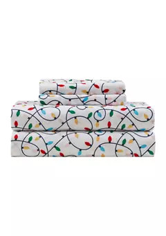 Joyland Christmas Lights Printed Sheet Set | Belk