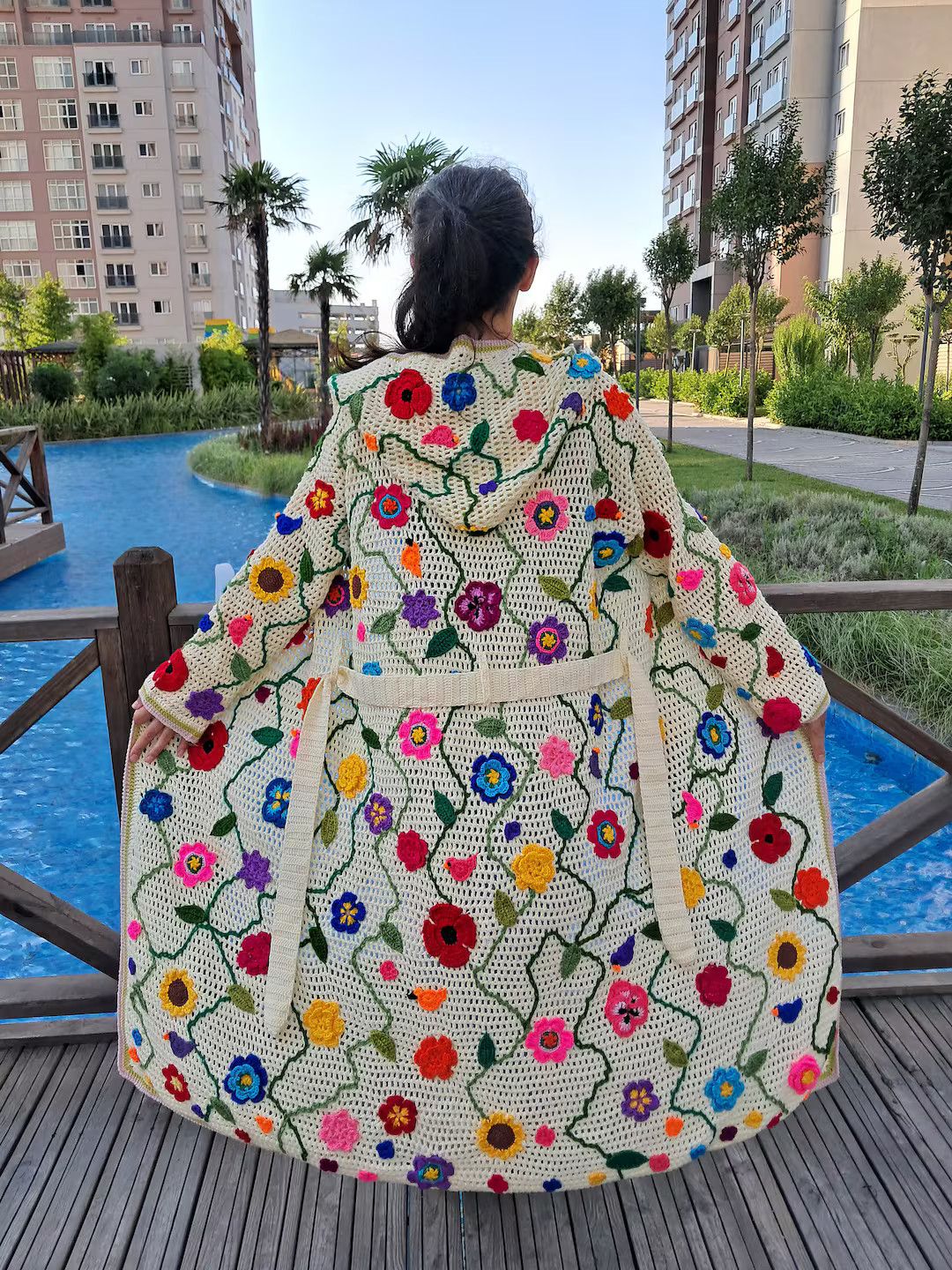 Handknit Hoodie Jacket, Crochet Boho Cardigan, Afghan Long Cardigan, Crochet Boho Jacket, Crochet... | Etsy (US)