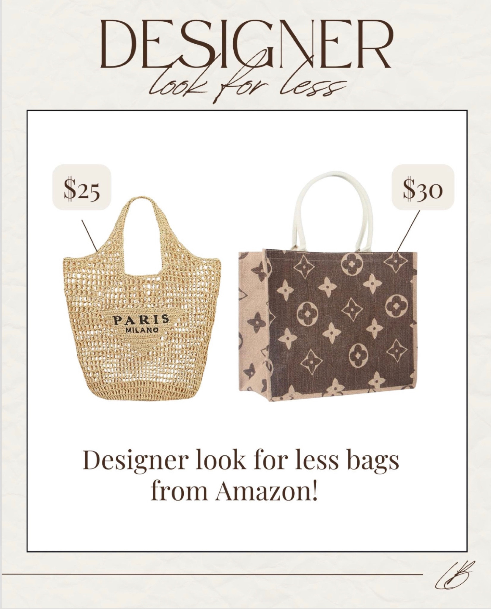 Designer look for less! 

Lee Anne Benjamin 🤍

#LTKsalealert #LTKunder50 #LTKitbag