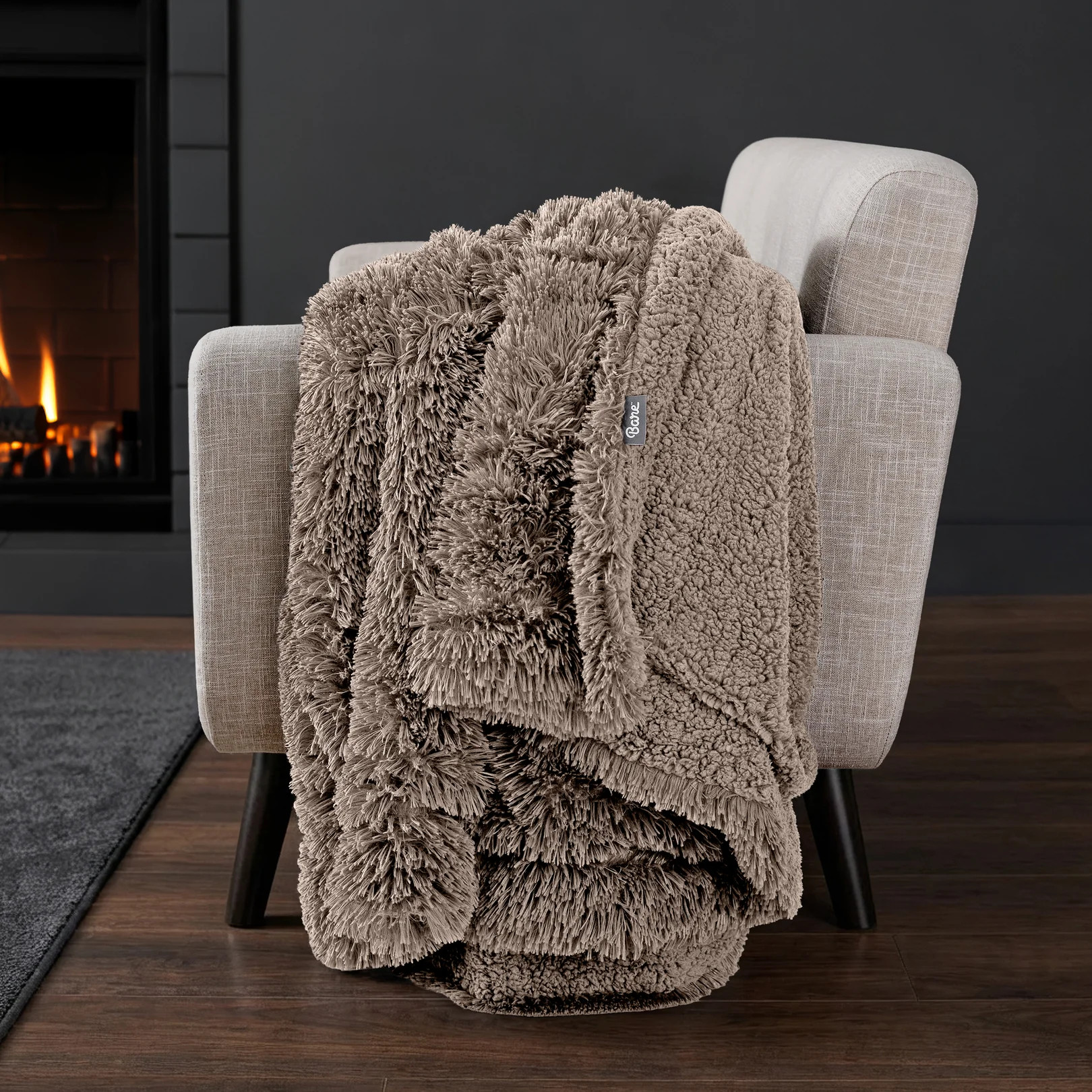 Shaggy Faux Fur Sherpa Blanket - Plush & Cozy | Bare Home | Bare Home