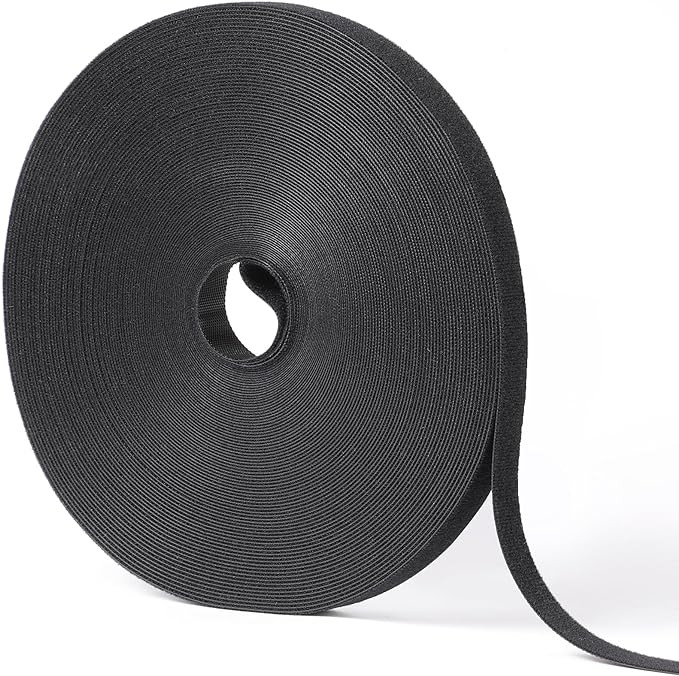 1/2in x 100ft Hook and Loop Roll | Double-Sided Strips, Self-Gripping Straps | Reusable Multi-Pur... | Amazon (US)