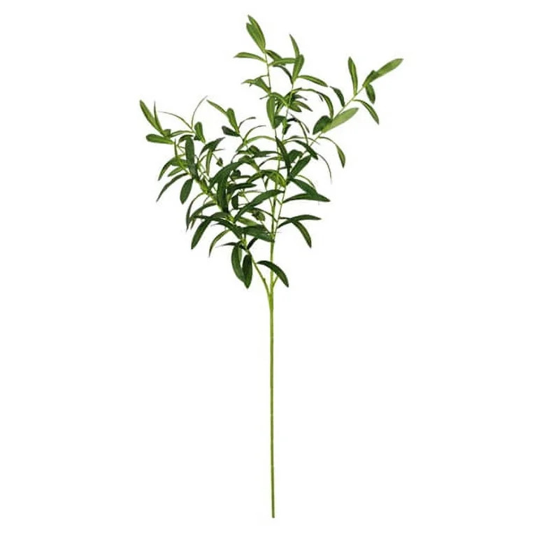10-Branch Artificial Olive Stem Bundle - Long Faux Olive Leaves for Vase Arrangements, Home Table... | Walmart (US)
