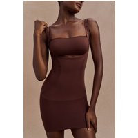 Jocelyn Backless Shapewear Mini Dress / Espresso | MESHKI | XL | MESHKI US