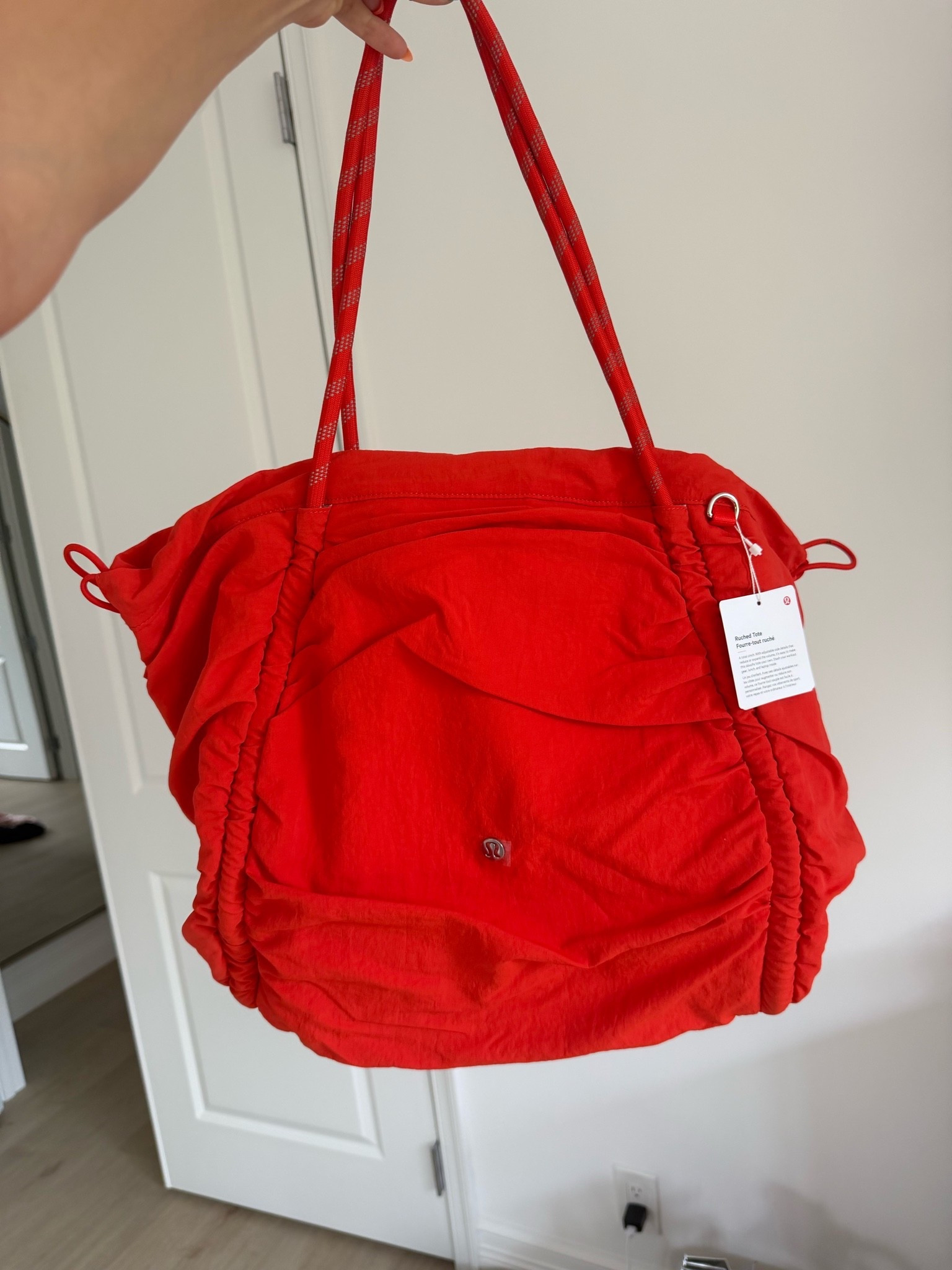 @lululemon new 24L ruched tote bag!! comes in other colors but I LOVE the red

#LTKootd #LTKTravel