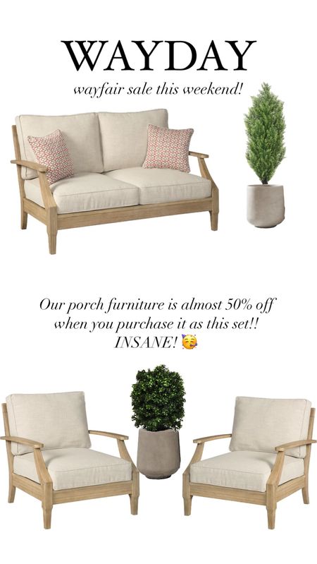 Patio furniture at almost 50% off? 

YES PLEASE! 👏🏻 

Linking our set that we LOVE. 💕 

#LTKSeasonal #LTKhome #LTKsalealert