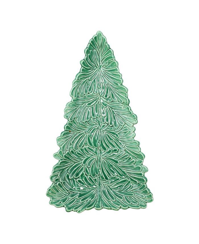 VIETRI Lastra Holiday Figural Tree Small Platter & Reviews - Serveware - Dining - Macy's | Macys (US)