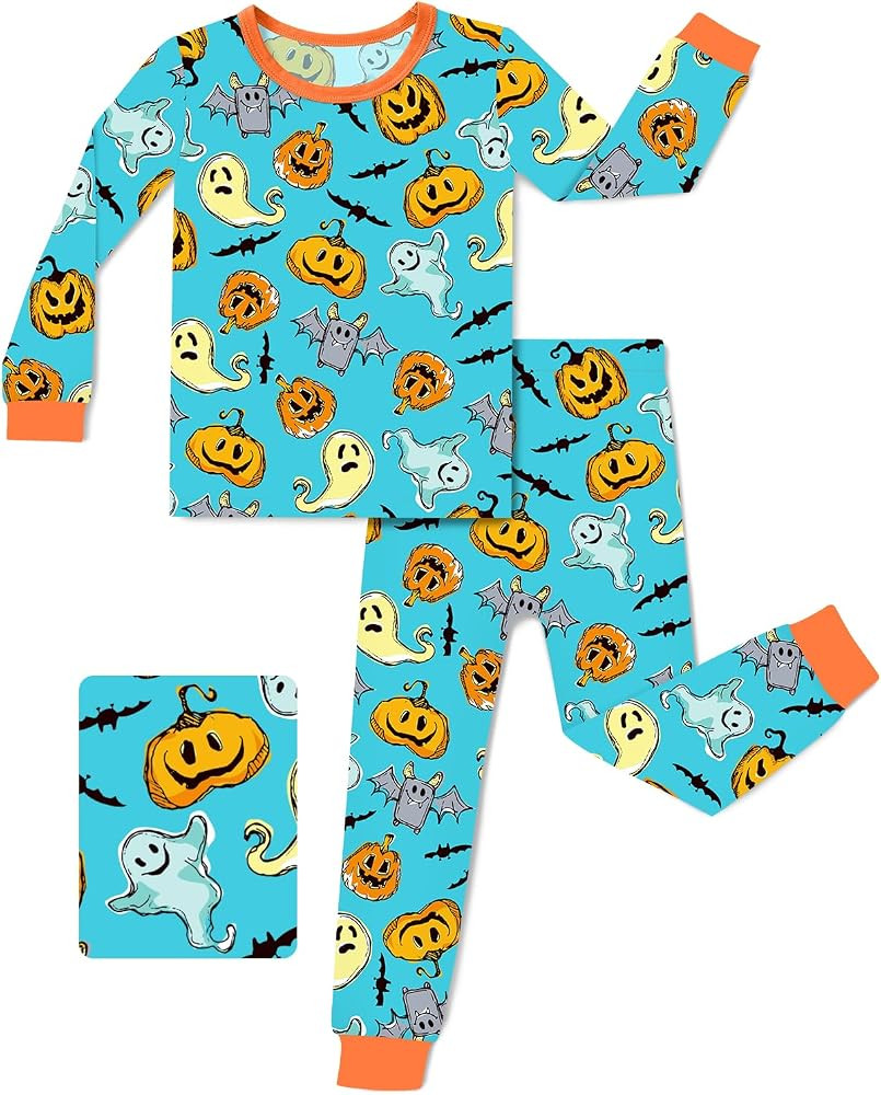Bamboo Viscose Toddler Pajamas Boys Girls Baby Animal Pjs Sets 12M-8Y Kids 2pcs Long-Sleeve Snug ... | Amazon (US)