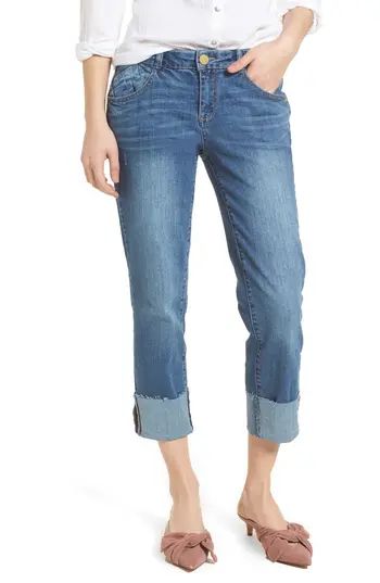 Women's Wit & Wisdom Flex-Ellent Cuffed Boyfriend Jeans | Nordstrom