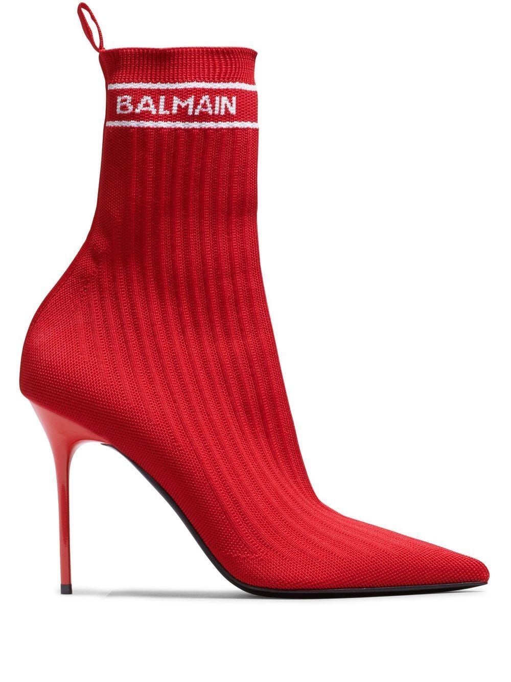 Balmain Skye 95mm Ankle Boots - Farfetch | Farfetch Global