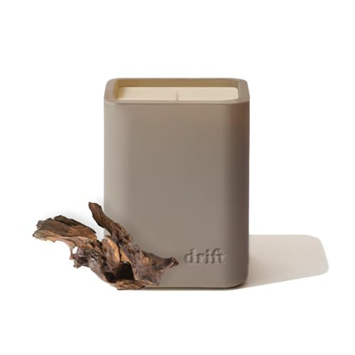 Drift Teak Scented Candle - Clean Oil Candle - Premium Candle - Home Decor - Fragrance Oil Candle - 60 Day Burn Time - 10.5 oz | Amazon (US)