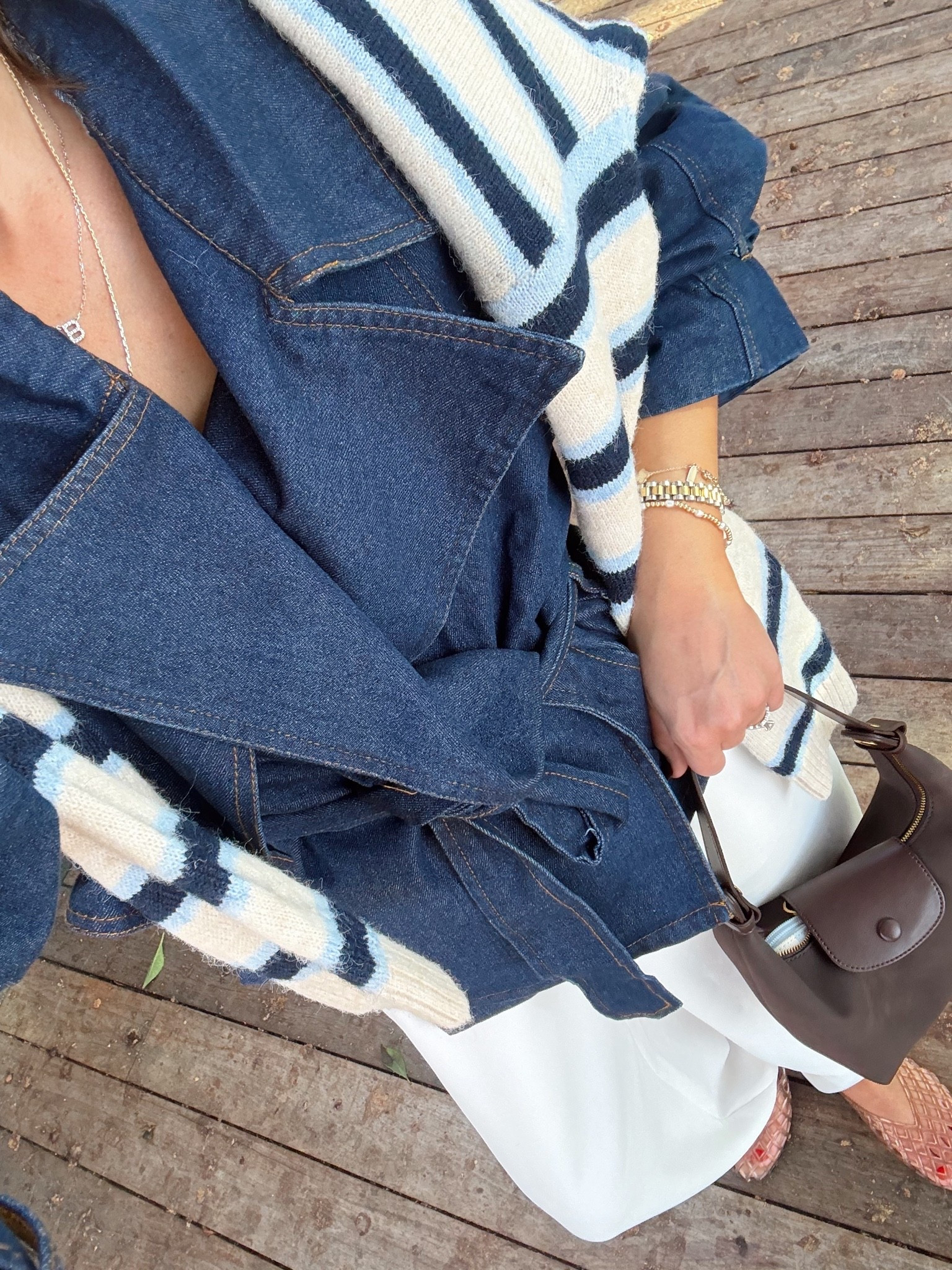 This petal and pup denim trench has been on repeat! Use code ASHLEYG20 for 20% off sitewide!