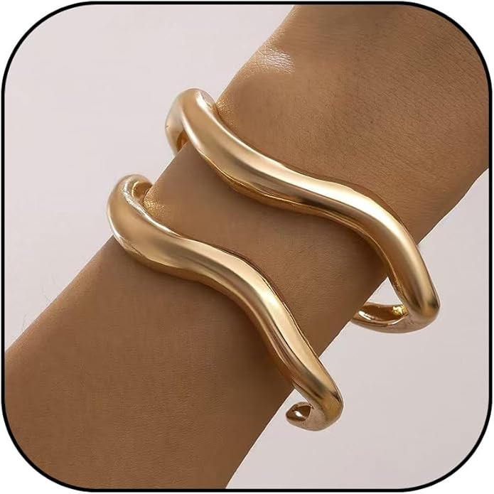 YANCHUN 2/3PCS Gold Bangles for Women Bangle Bracelets Chunky Bangles Bracelets Non Tarnish Gold/... | Amazon (US)