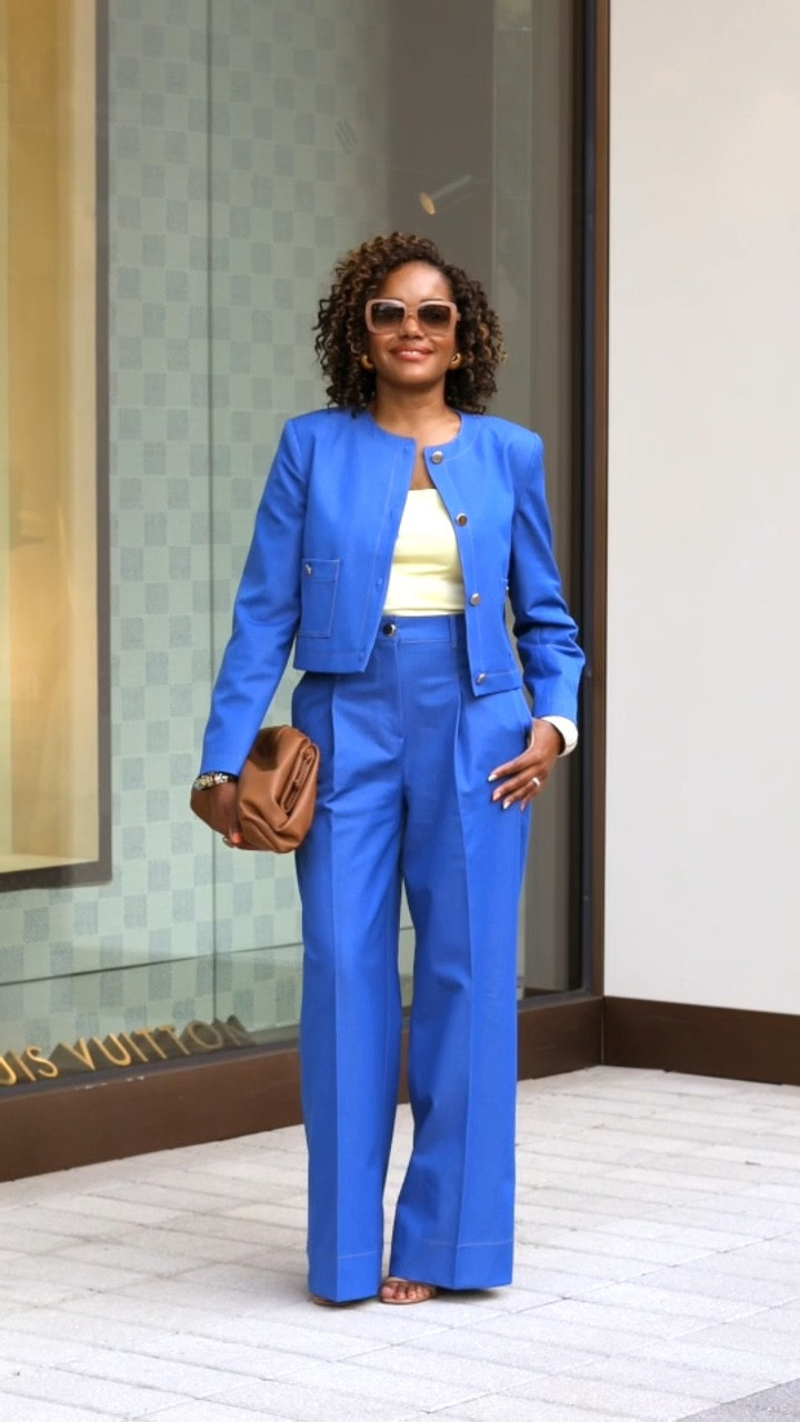 Zara denim two piece coord set! Stunning spring denim outfit with well made details and can go from office wear to brunch!

#LTKWorkwear #LTKFindsUnder100 #LTKOver40