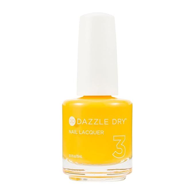 Dazzle Dry Nail Lacquer (Step 3) - I'm Beachy - A semi-sheer bright marigold yellow. Semi-sheer c... | Amazon (US)