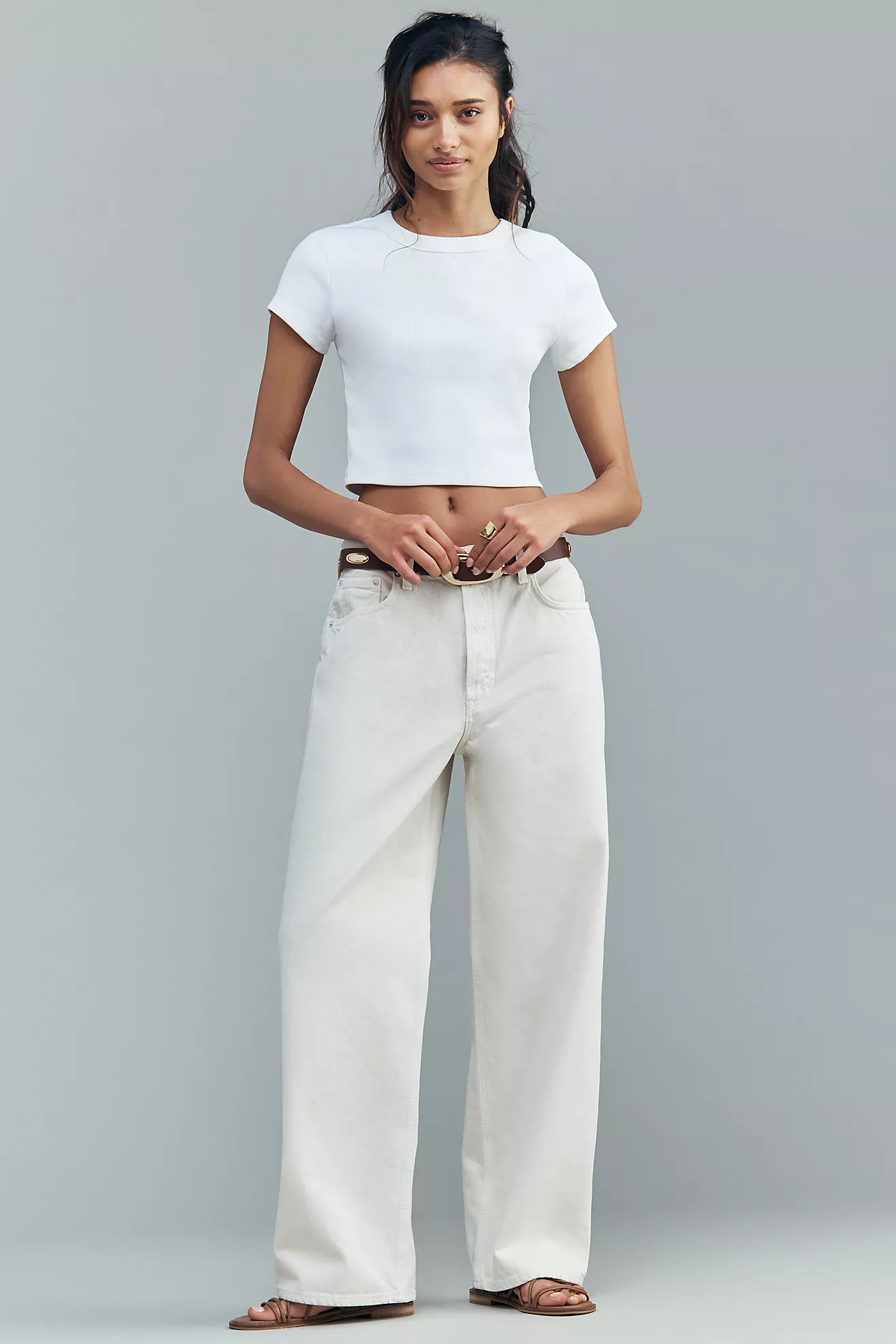 AGOLDE Low-Slung Baggy High-Rise Jeans | Anthropologie (US)