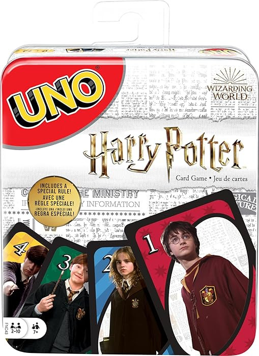 Mattel Games UNO Harry Potter Card Game in Storage Tin for Kids, Adults & Parties, Collectible De... | Amazon (US)