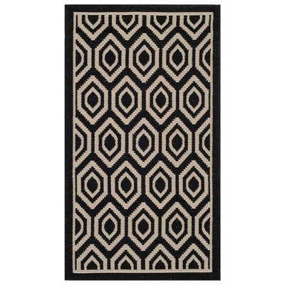 Biarritz Patio Rug - Black / Beige - Safavieh® | Target