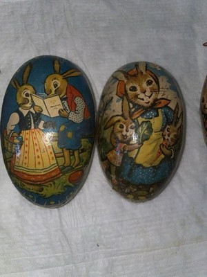 (2) Vintage Paper Mache Easter Eggs | eBay US