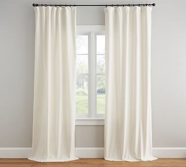 Velvet Twill Curtain | Pottery Barn (US)
