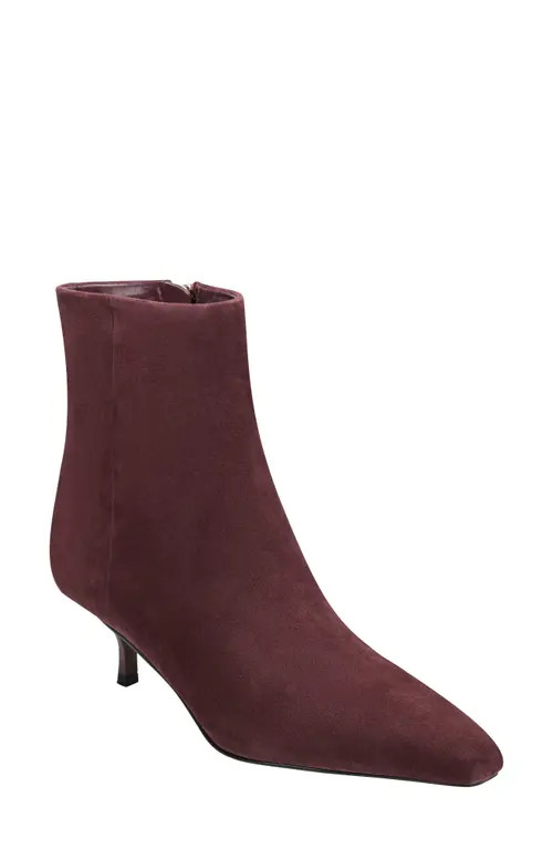 Marc Fisher LTD Kiona Kitten Heel Bootie in Dark Red at Nordstrom, Size 7.5 | Nordstrom