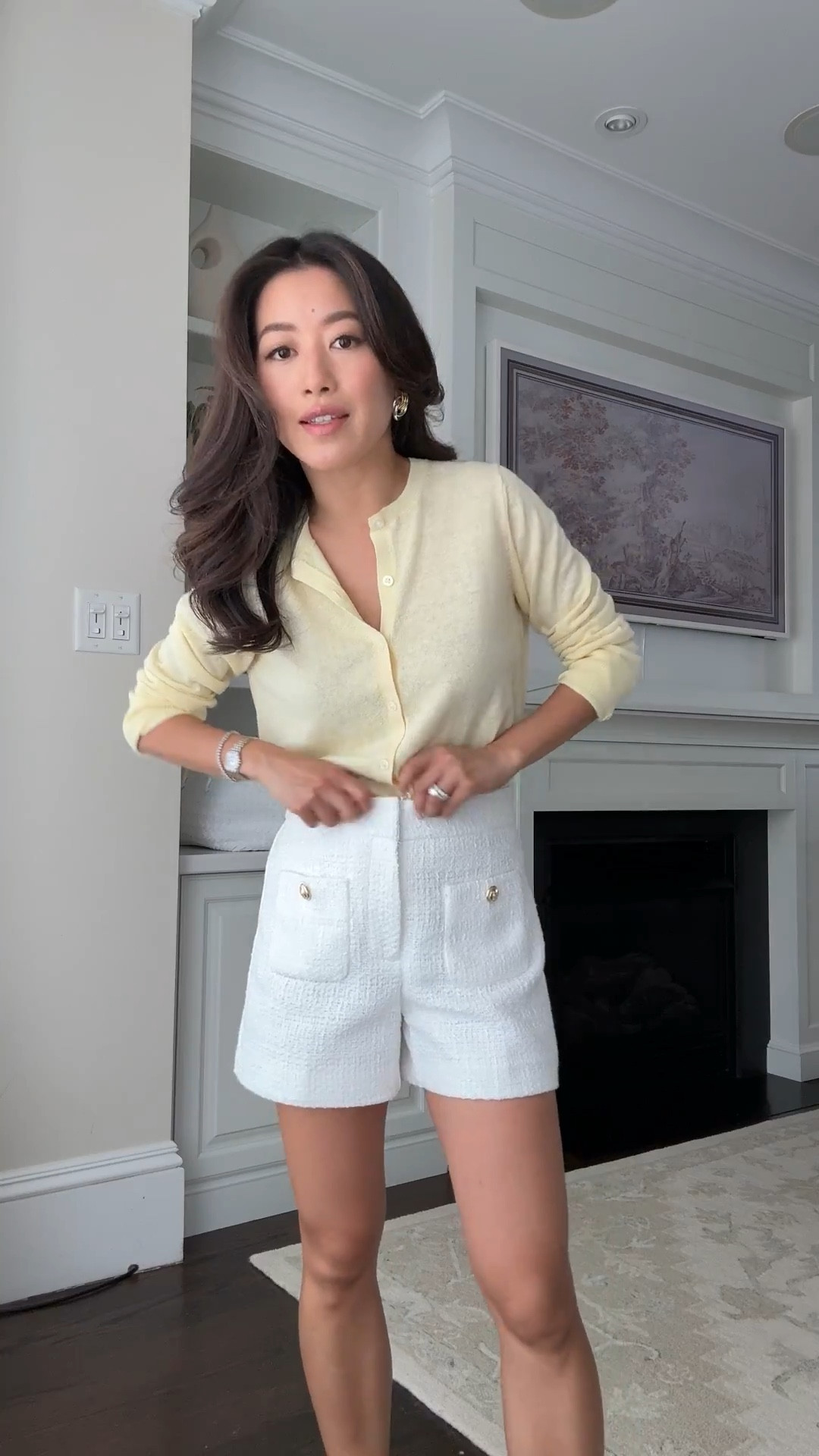 Try ons for Ann Taylor Friends of Ann event - 30% off

• Petite Tailored Short in Tweed 00P - fits slightly big on me per typical ann Taylor sizing. Sailor pockets with gold buttons 

• butter yellow Linen-Blend lightweight Cardigan in XXS regular sizing sleeves cuffed up 

Petite friendly, spring outfits, workwear sale 

#LTKSeasonal #LTKPetite #LTKFindsUnder100